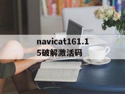 navicat161.15破解激活码的简单介绍
